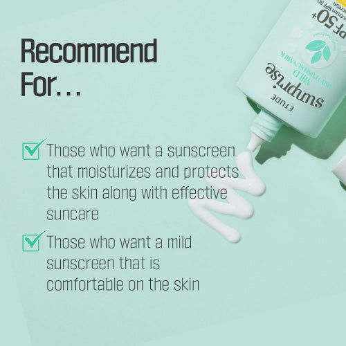 ETUDE, Sunprise, Mild Airy Finish Sun Milk, SPF 50+