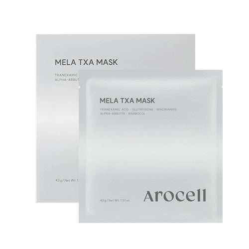 AROCELL Mela TXA Brightening Hydrogel (1 Mask)-Tranexamic Acid + Phyco-tonic™ + Melatoninsome | Dark Spot, Melasma & Uneven Tone Care