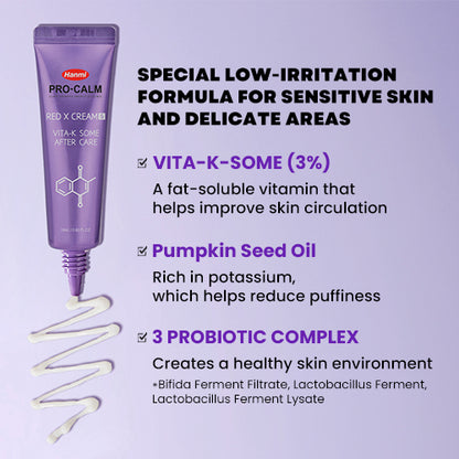 Hanmi PRO-CALM Vitamin-K Red X Cream  Derma Calming Cream for Redness & Irritation | CICA-Based Soothing Moisturizer for Sensitive Skin & Barrier Support | Hypoallergenic