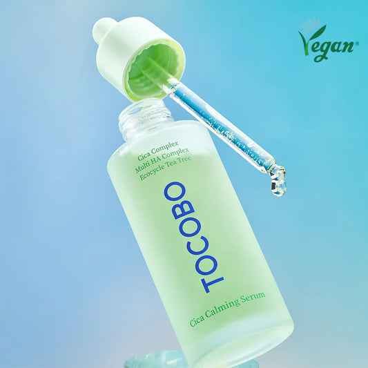 Tocobo Cica Calming Serum, Calm and hydrate sensitive skin with this lightweight, fast-absorbing serum.